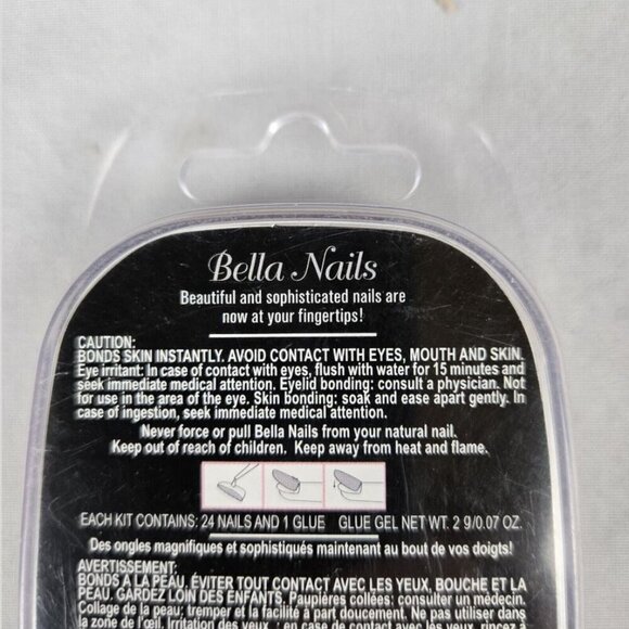 Bella Nails Salon Quality Pink Airbrush Nails #399313 - 24 Nails [BNIB Sealed] - Picture 3 of 5